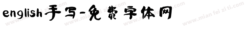 english 手写字体转换